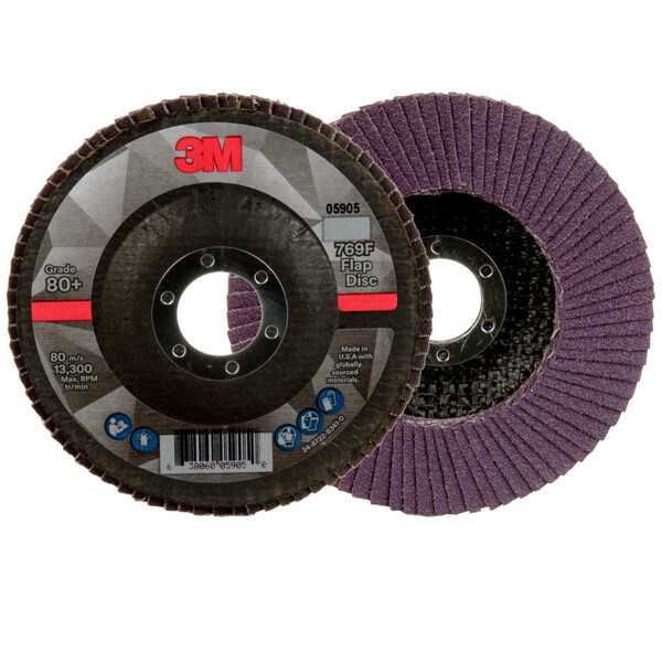 3M FLAP DISC 4-1/2 X 7/8M 769F T27 80 GRIT A/O CERAMIC PSG