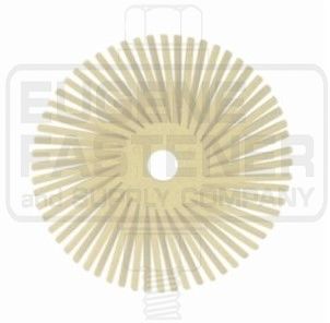 3M SCOTCH-BRITE RADIAL BRISTLE DISC, 3 IN X 3/8 IN 80G