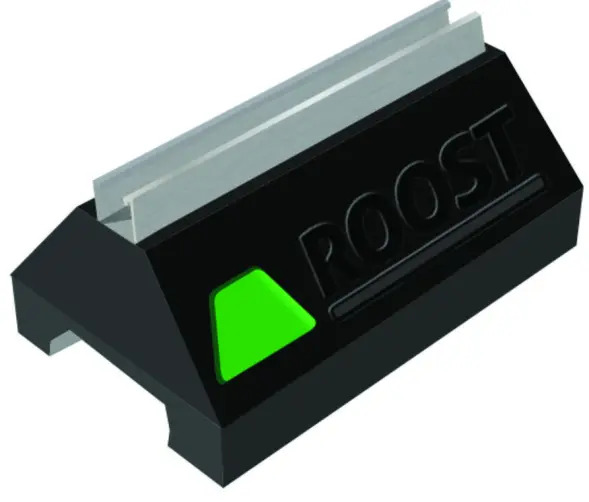 STRRBR98S STRUT ROOF BLOCK, BASE W/ 13/16 PRE-GALV STRUT CHANNEL.