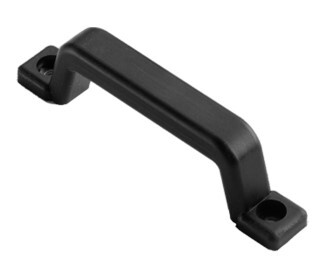 EFSAC4303BLK 11" OVERALL LENGTH RUBBER COATED GRAB HANDLE, TEXTURED WITH CAPS