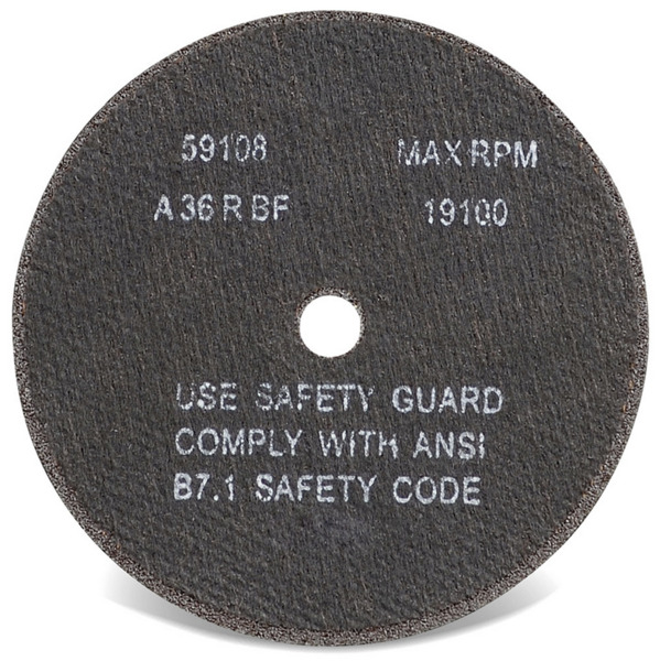 3 X 1/16 X 3/8 T1 A36-R-BF HS REINFORCED CUT-OFF DISC TYPE 1