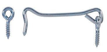 EFS274-2SPCL 2" SAFETY GATE HOOK ZINC PLATED - *SPECIAL W/O SCREW EYES BOTH ENDS