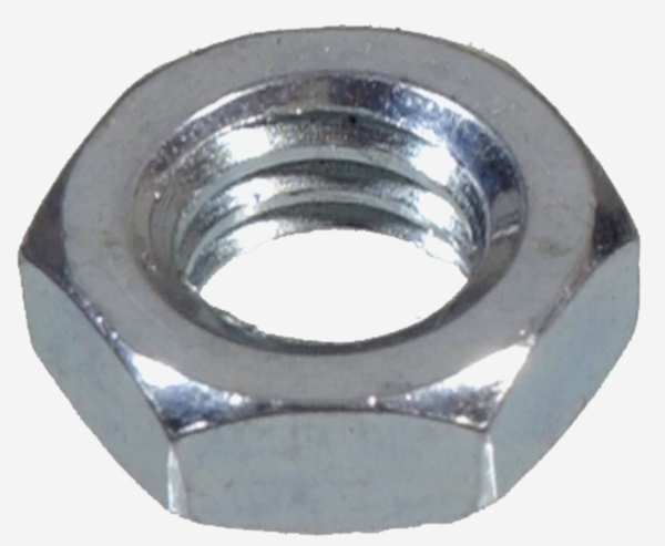 M16 - 2.00 METRIC CL04 DIN439B HEX JAM NUT COARSE ZINC PLATED