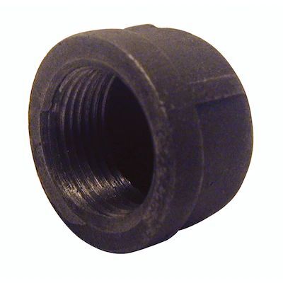 BMICAP2 2" PIPE CAP BLACK MALLEABLE IRON PIPE FITTING