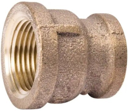 1 X 1/2 BRASS REDUCING COUPLER/BUSHING