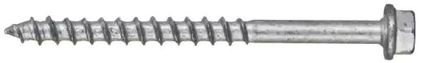 HILTI KWIK-CON+ 1/4 X 2 1/4 TORX HEX WASH HEAD SCREW ANCHOR ZINC PLATED