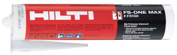 HILTI FS-ONE MAX 10 OZ TUBE HIGH-PERF. INTUMESCENT FIRESTOP SEALANT