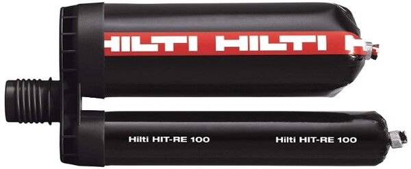 HILTI HIT-RE100 EPOXY 11.1 OZ TUBES -CRACKED/UNCRACKED SEISMIC