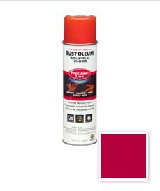 FLUORESCENT RED M1800 SYSTEM WATER-BASED PRECISION-LINE INVERTED MARKING PAINT AEROSOL