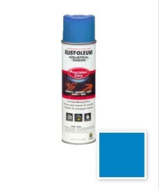 FLUORESCENT BLUE M1800 SYSTEM WATER-BASED PRECISION-LINE INVERTED MARKING PAINT AEROSOL