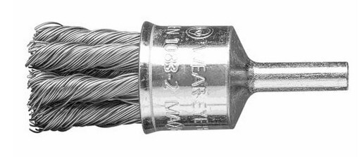 1'' PSF KNOT END BRUSH - .014 CS WIRE, 1/4
