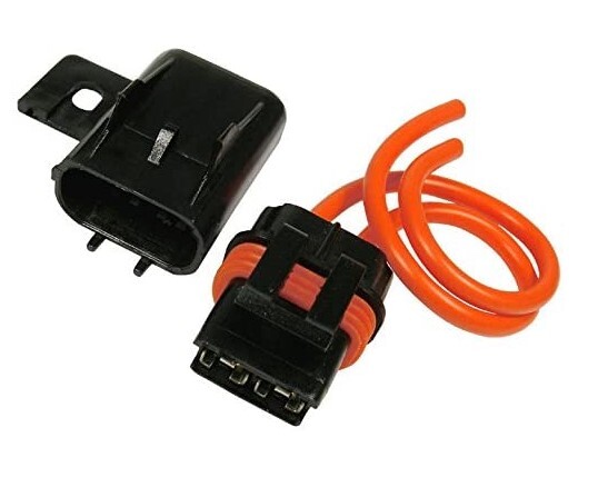 SEALED ATC/ATO AUTO FUSE HOLDER 12GA ORANGE WIRE USE WITH 3 - 30 AMP FUSE  1/PK