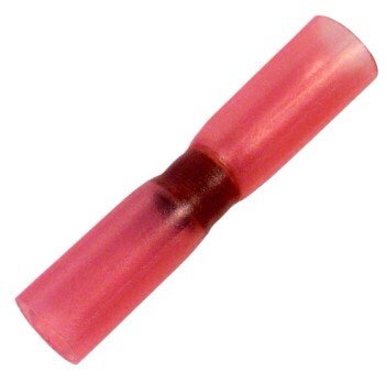 22-16 AWG SOLDER-HEAT SHRINK BUTT FLUXED SOLDER RING W/POLYOLEFIN SLEEVE 5/PK