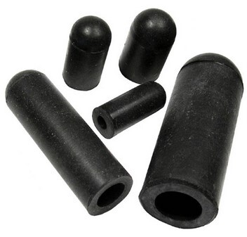 ASSORTED EPDM RUBBER VACUUM CAPS 1/8-3/16-1/4-5/16-3/8  10/PK