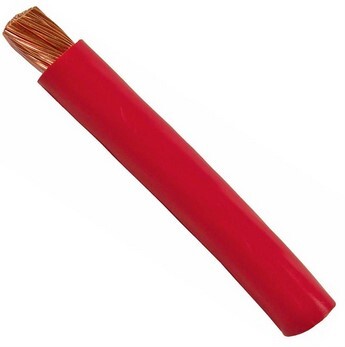 2 GA RED STARTER CABLE STRANDED COPPER CONDUCTOR WITH PVC JACKET 50FT