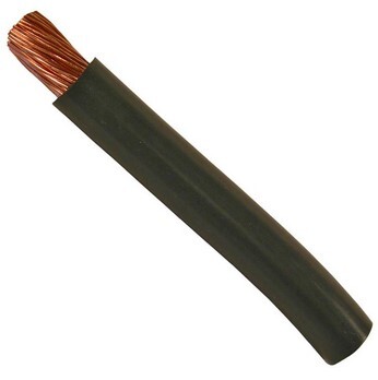 6 GA BLACK STARTER CABLE STRANDED COPPER CONDUCTOR WITH PVC JACKET 50FT