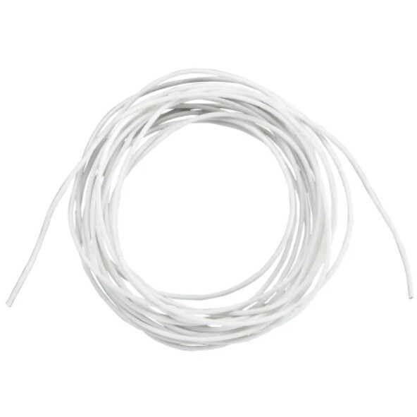 12 AWG WHITE PRIMARY WIRE COPPER STRANDED CONDUCTOR WITH PVC JACKET 100FT SPOOL