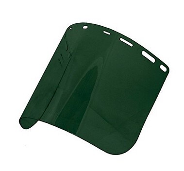 8150 ERB DK GREEN TINT FACE SHIELD, 0.040