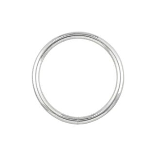 2-1 1/2 STEEL ROUND RINGS - NICKEL PLATED