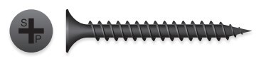 #8 X 3DRYWALL SCREWS, COARSE, BLACK - 5LB / 400