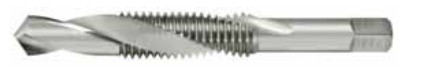 #10-32 COMBINATION DRILL &amp; TAP, 135D POINT, 2 FLUTE, HSS