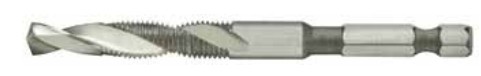 #10 - 32 COMBINATION DRILL &amp; TAP, 135D POINT, 2 FLUTE, 1/4" HEX POWER SHANK, HSS