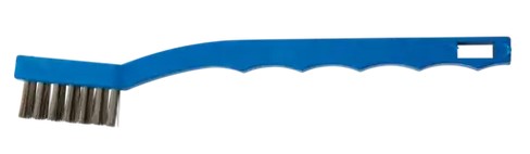 WELDERS TOOTHBRUSH 3X7 ROWS .006 STAINLESS STEEL WIRE SYTHETIC HANDLE