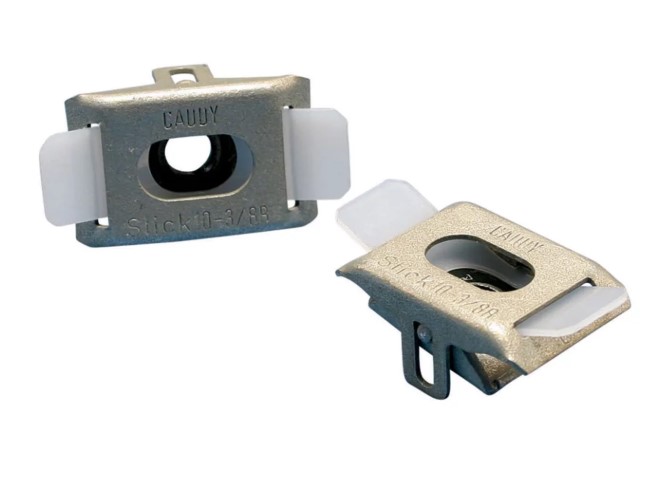 NVENT CADDY SLICK NUT, POLYAMIDE, SPRING STEEL, 3/8" - 16