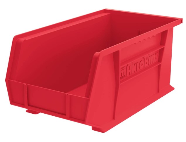 AKROBIN RED DIMENSIONS: 14 3/4" X 8 1/4" X 7"