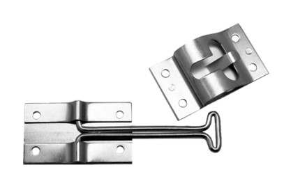 4" DOOR HOLDER WITH SPRING LOADED KEEPER