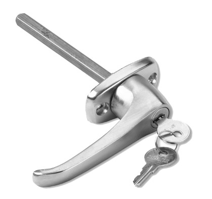 LOCKING "L" HANDLE WITH 5/16" SQUARE SHAFT