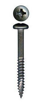 #6 - 20 X 1-1/2" FACE FRAMING #7 PHILLIPS PAN HEAD, TYPE '17', BLACK OXIDE 6,500/CTN