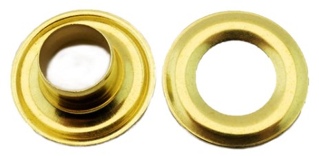 #1 (9/32") SIZE GROMMET &amp; WASHER BRASS