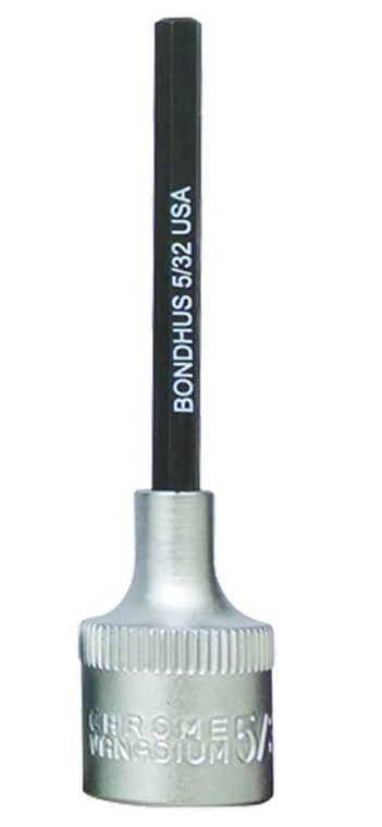 5/32" PROHOLD HEX BIT 2" W/ 3/8" DR SOCKET