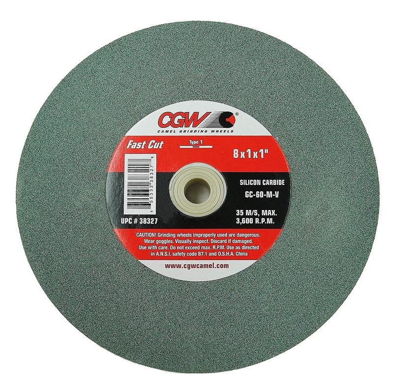 CGW38327 8 X 1 X 1-1/4 T1 GC60-I-V FAST CUT BENCH WHEEL SINGLE