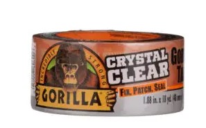 1.88" X 27 FT CLEAR REPAIR TAPE - GORILLA