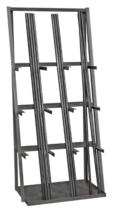VERTICAL BAR RACK, 3000 LBS. CAPACITY, 39-1/4 X 24 X 84