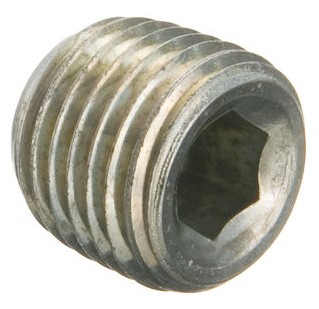 1" 11-1/2 NPTF HEX SOCKET (ALLEN) STEEL PLUG ZINC PLATED