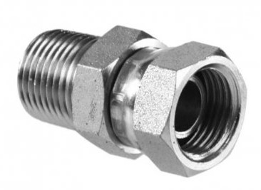 3/4" JIC ( 1-1/16-12) FEMALE X 3/4" MALE NPT STEEL SWIVEL PIPE ADAPTER