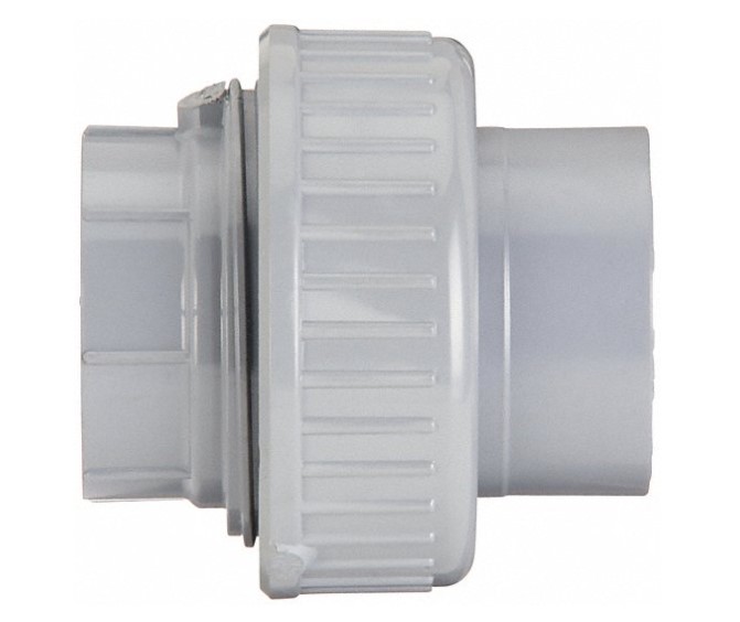 3" SLIP SCHEDULE 80 PVC UNION, S X S W/ EPDM O-RING SEAL