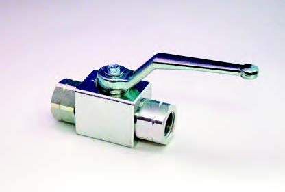 1/4" 2-WAY CARBON STEEL ZINC DERLIN SEAT BUNA O RING HIGH PRESSURE BALL VALVE