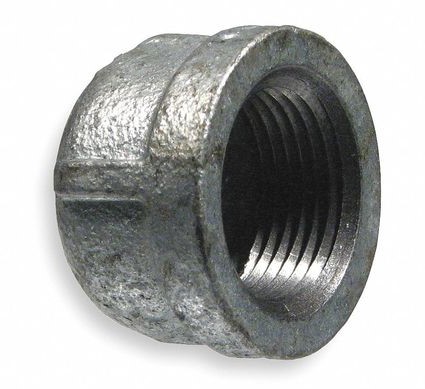 1-1/4" PIPE CAP GALVANIZED IRON PIPE FITTING