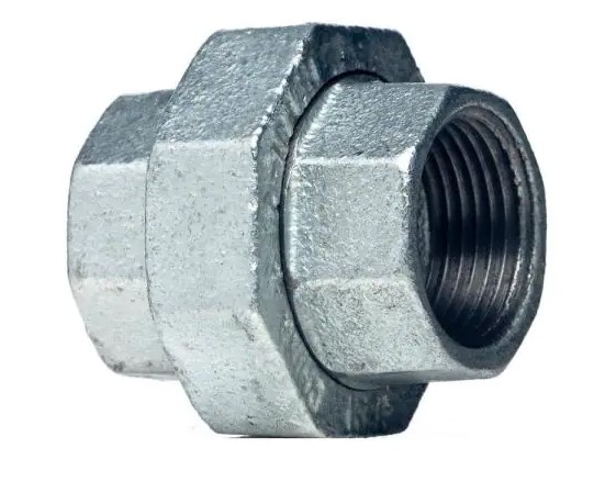 1/2" GALVANIZED MALLEABLE IRON UNION