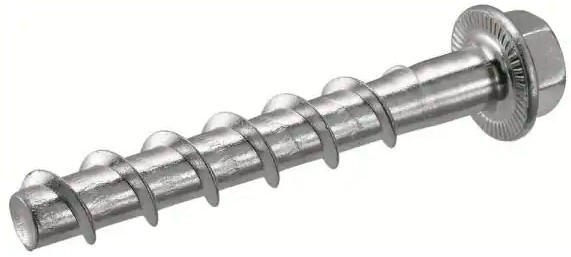 5/8" X 4" KWIK HUS ECONOMICAL SCREW ANCHOR ZINC PLATED