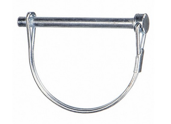 1/4" X 3" USABLE LENGTH SNAPPER PIN W/LOOP, ZINC