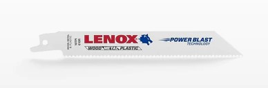 LENOX, 650R 6 X 3/4 X 050 X 10/14T, HEAVY METAL, RECIP SAW BLADE