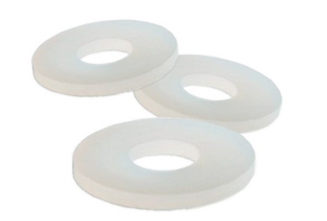 1/4" (0.281") X 1.250" OD X 0.250" THK NYLON FLATWASHER (THICK FENDER WASHER)