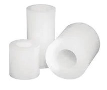 0.500" OD X 0.257" ID X 0.750" LENGTH NYLON SPACER, NATURAL NYLON 6/6