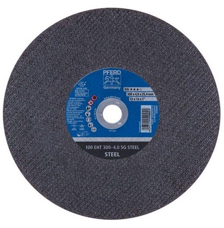 12" X 3/32" CUT-OFF WHEEL, 1" A.H. - K - SG CHOP STEEL