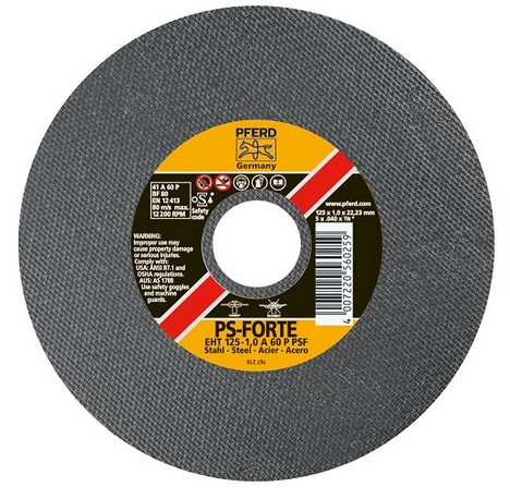 6" X .035" CUT-OFF WHEEL, 1/2" AH, A-P PSF 60 GRIT - TYPE 1